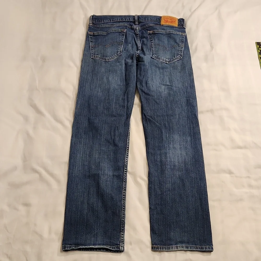 Levi's‎ jeans 505 regular fit straight men's 36x32 blue denim red tab